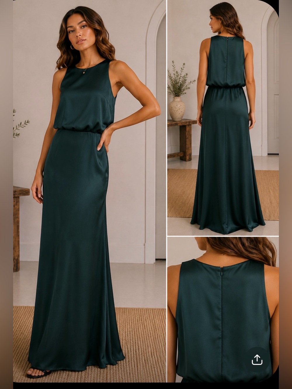 Dessy Collections Evergreen Stunning gown size 0‎